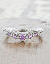 caption:Customized with pink sapphires & all round stones in platinum