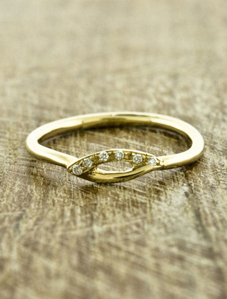 Unique Organic Wedding Bands by Ken & Dana Design - Isis