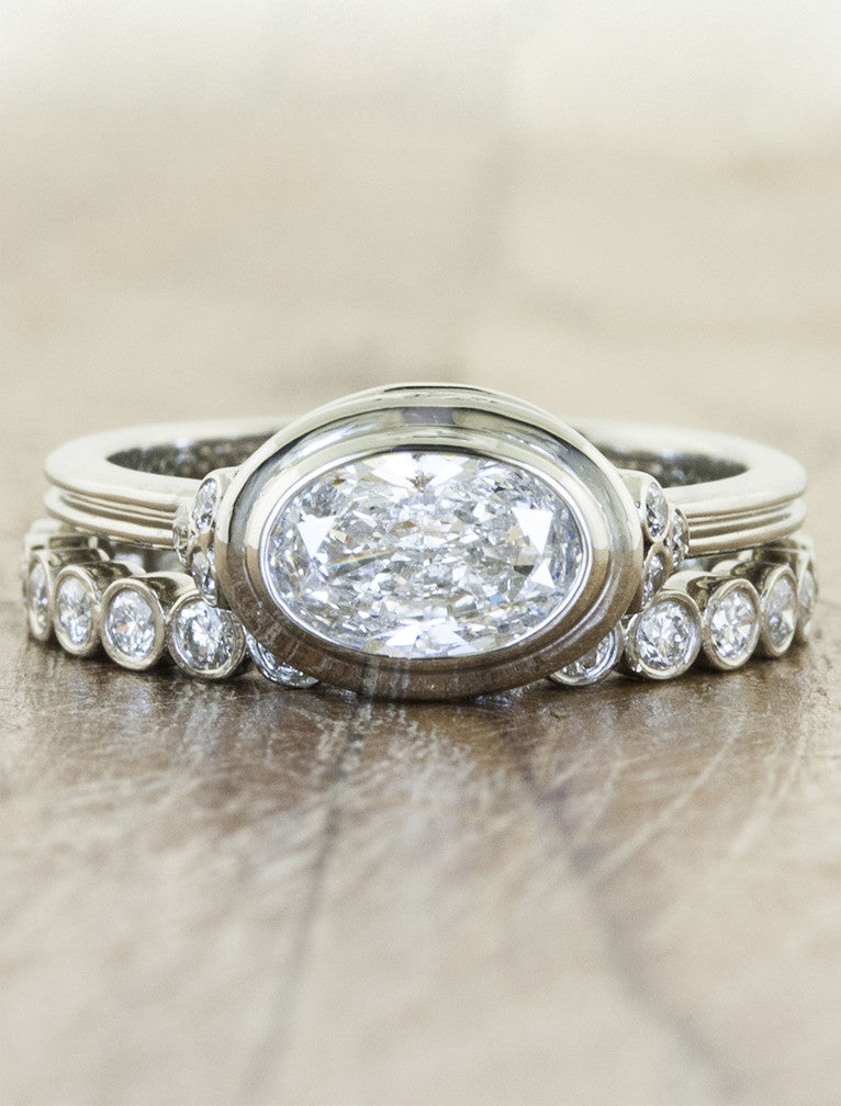 caption:Stacked with Cara wedding band