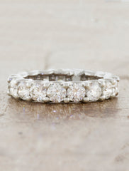 Diamond Eternity U-Prong Wedding Ring