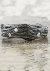 caption:Shown in custom black rhodium finish with 3 diamonds