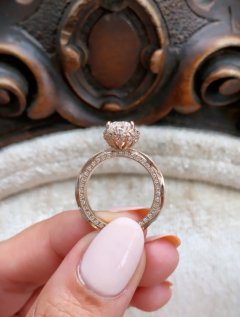 Odessi: Oval Diamond Vintage Inspired Engagement Ring Ken Dana