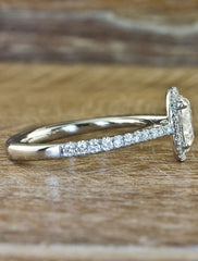Custom Engagement Rings by Ken & Dana Design - Verity side view