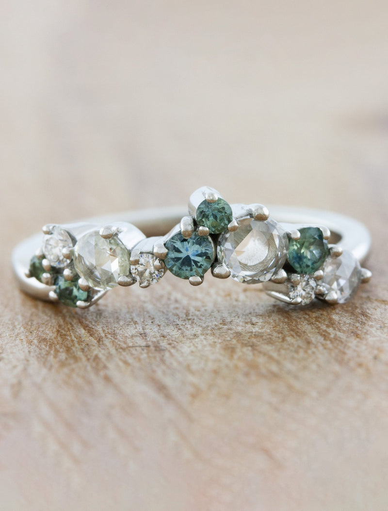 caption:Customized with Montana Sapphires in platinum