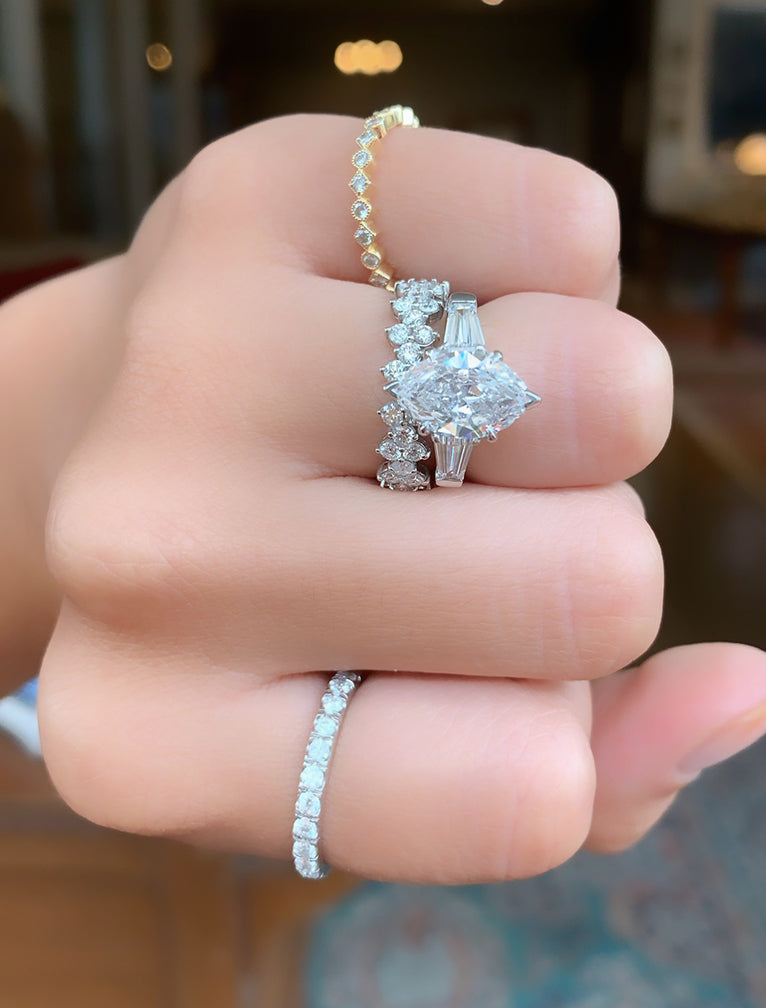 caption:Stacked with Ava wedding band