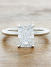 caption:Shown with 2.0ct radiant cut diamond in platinum
