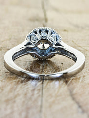 Unique Engagement Rings by Ken & Dana Design - Danielle back view