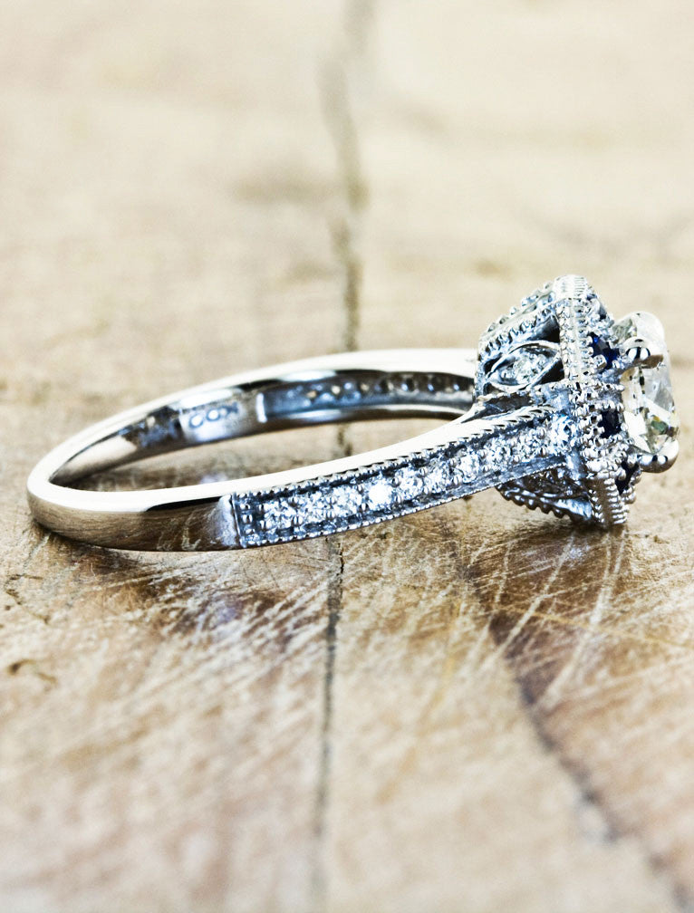 Unique Engagement Rings by Ken & Dana Design - Danielle side view