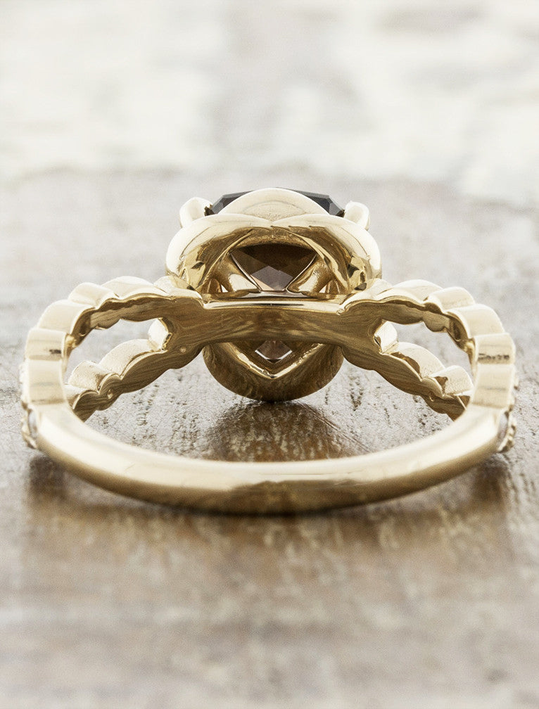Zilo: Smoky Topaz Engageement Ring | Ken & Dana Design