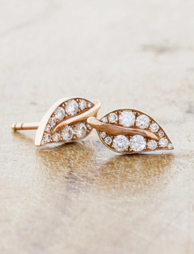 Nature Inspired Earrings with Leaf Design