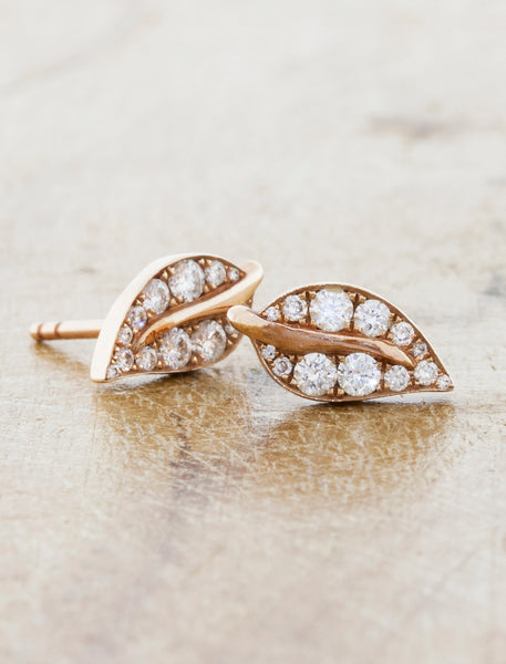 Diamond & Kundan Paisley Fusion 18K Gold Earrings - Abhika Jewels