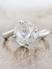 Novella - RoughDiamond: Unique rough diamond engagement ring with ...