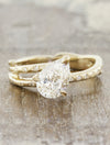 caption:Customized with 1.10ct pear diamond in 14k yellow gold