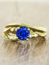 caption:Stacked with Flora wedding band