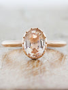 caption:Customized with oval morganite in 14k rose gold