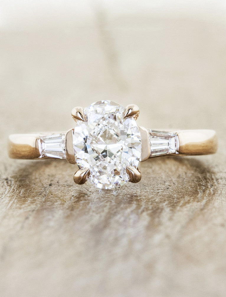 caption:Customized with 1.30ct oval diamond in 14k rose gold