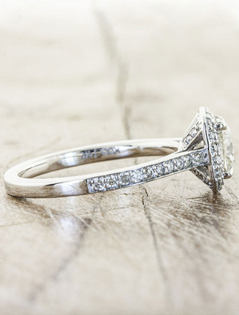 Unique Engagement Rings by Ken & Dana Design - Cora side view