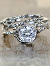 caption:Paired with Selene wedding band in platinum