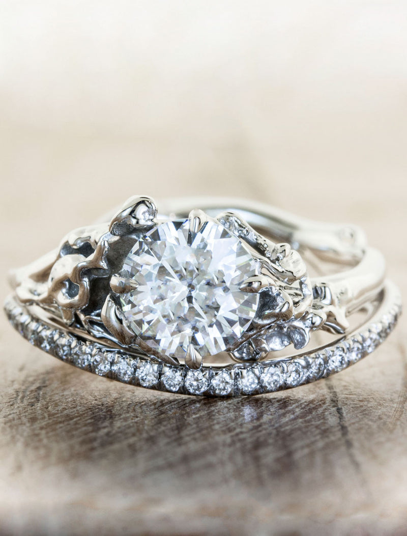 caption:Shown with Devi engagement ring