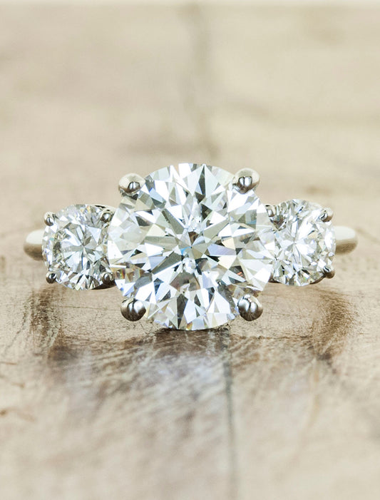 caption:Shown with a 2.22ct center diamond in platinum