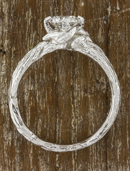 Nature Inspired Split Band Engagement Ring