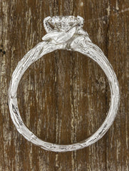 Nature Inspired Split Band Engagement Ring