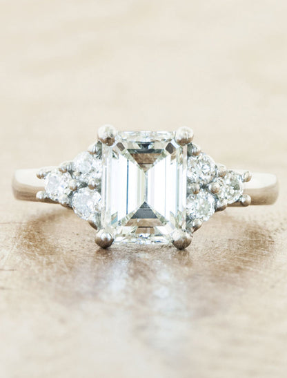 Allison: Vintage-Inspired Emerald Cut Engagement Ring Ken Dana