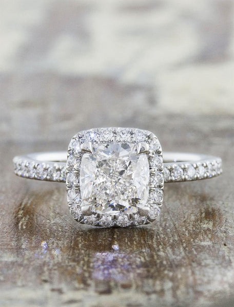 Cushion Cut Diamond Engagement Rings | 77 Diamonds