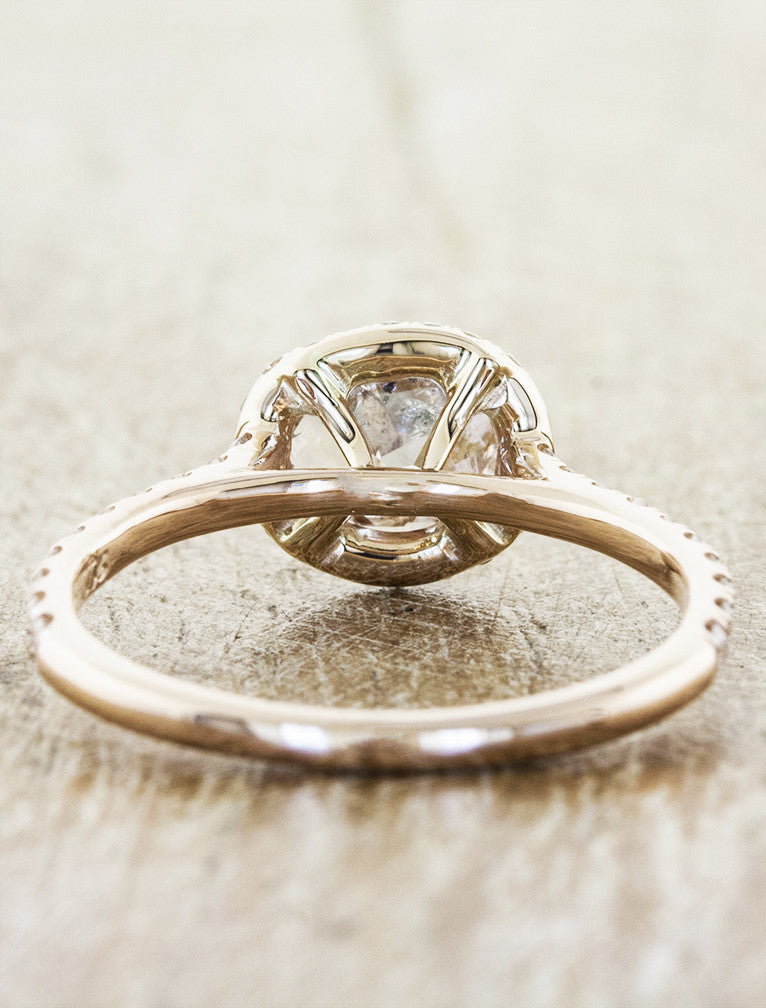 Nature Inspired Rough Diamond Engagement Ring