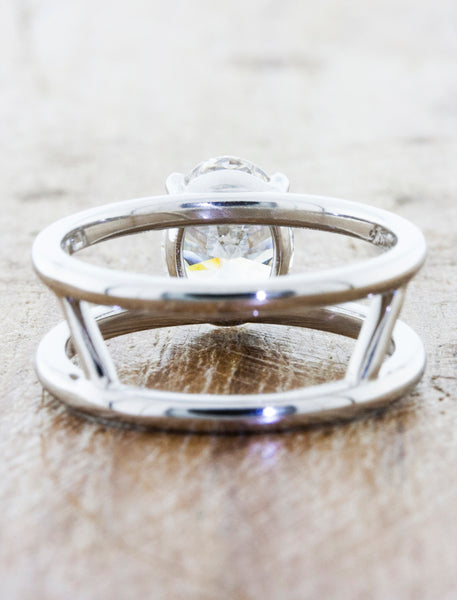 Double Band Vintage-Inspired Oval Ring