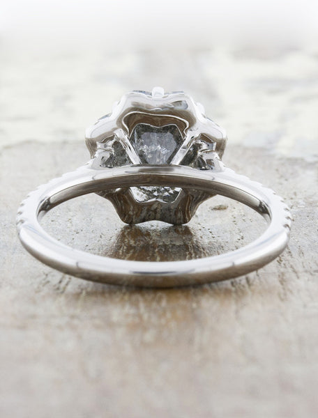 Contoured Raw Diamond Engagement Ring | Ilan – The Raw Stone