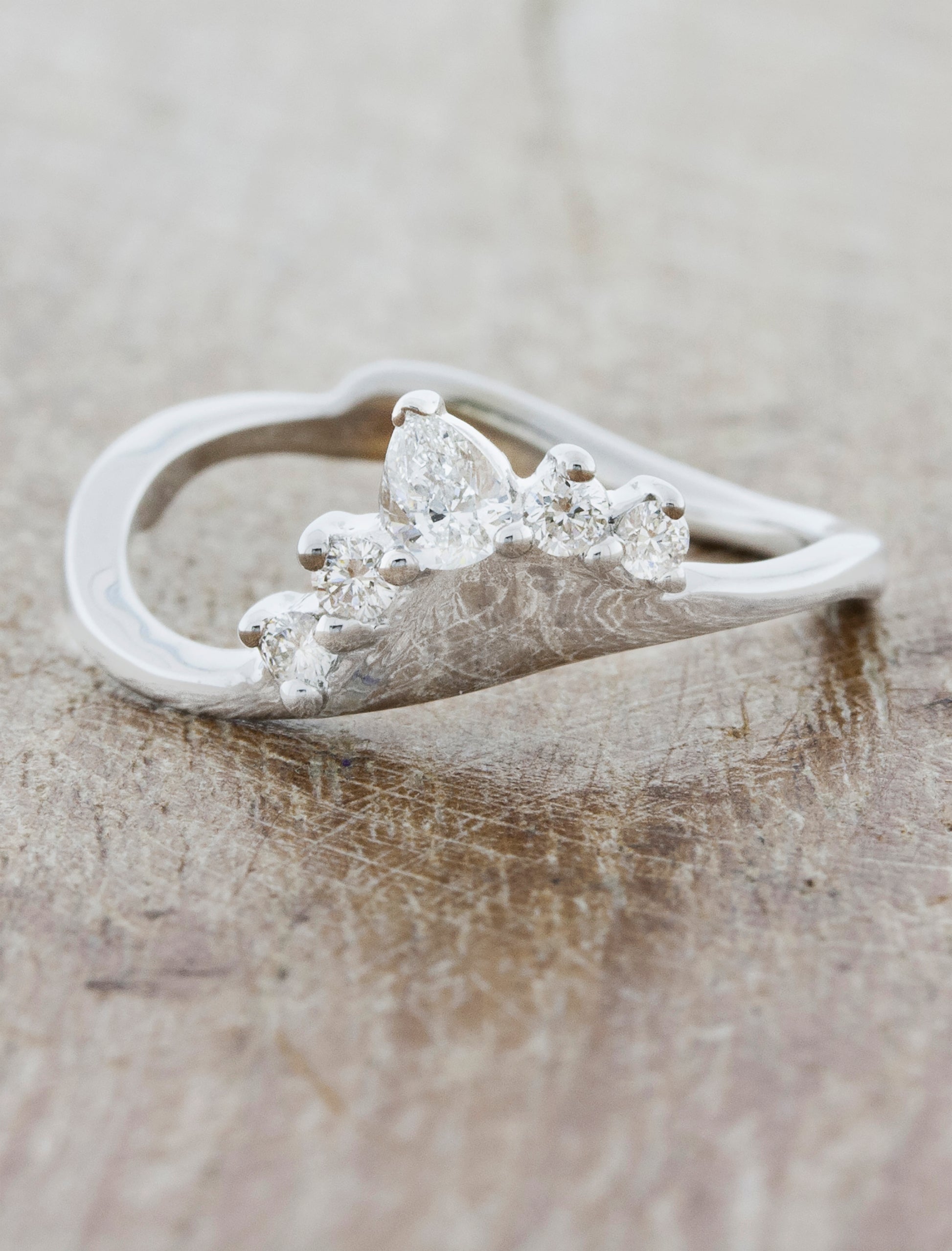 Nature Inspired Tiara Wedding Ring