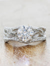caption:Stacked with Lorelei engagement ring
