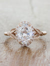 caption:Shown with 1.7ct oval diamond in 14k rose gold