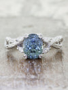 caption:Shown in 14k white gold with oval Montana sapphire