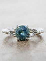 Nature Inspired Montana Sapphire Engagement Ring