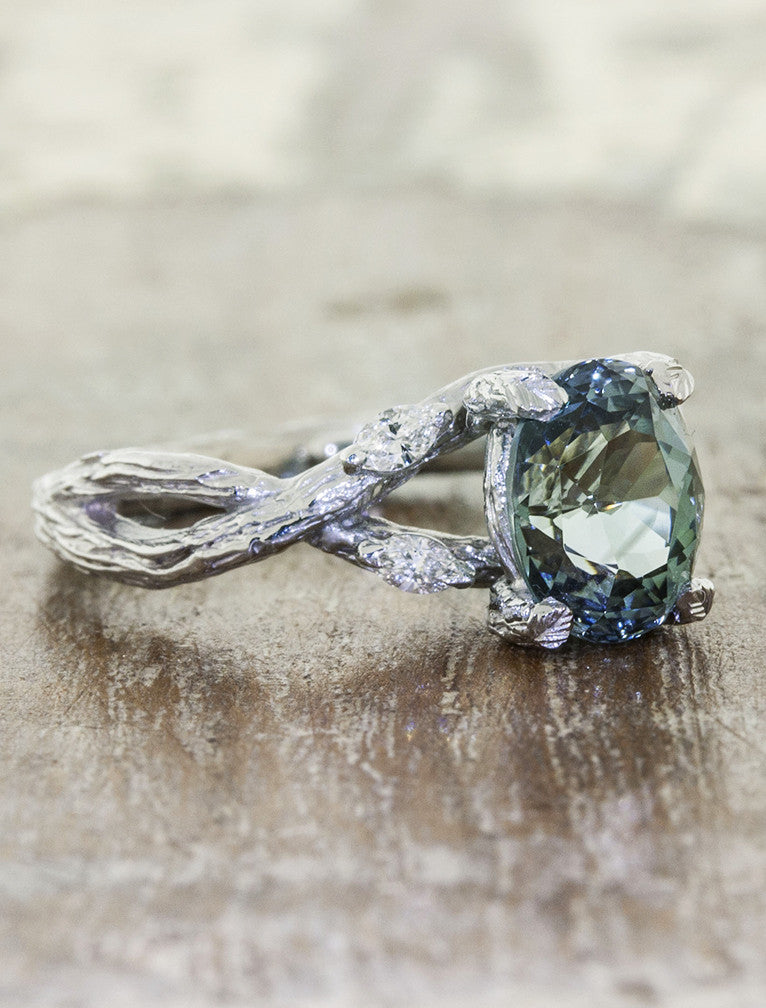 earthy & nature inspired engagement ring