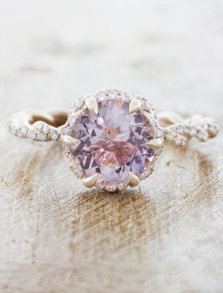 caption:Shown with a pink sapphire
