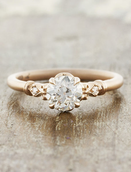 edwardian rose gold engagement rings