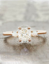 caption:Shown with oval diamond in 14k rose gold