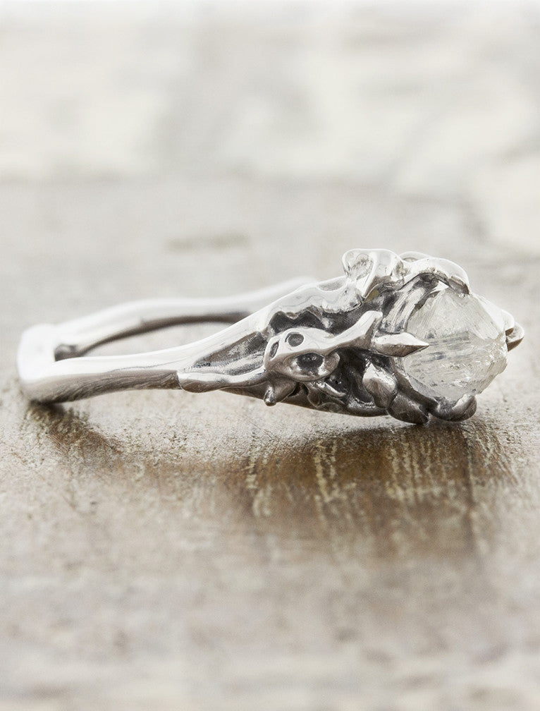 Rough Diamond Twig Ring