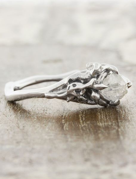 unique engagement rings nature inspired rough diamond devi s grande