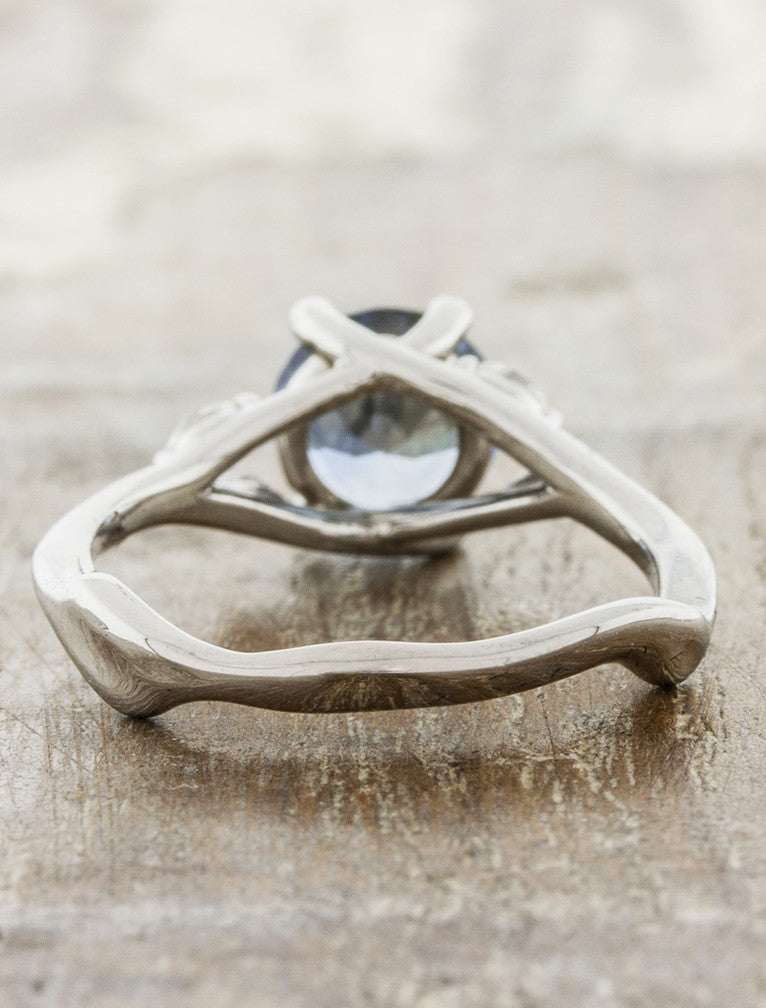 Nature inspired Montana Sapphire engagement rings 