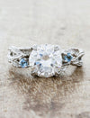 caption:Customized with aquamarine side stones