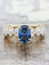 caption:Shown with oval sapphire in 14k yellow gold