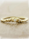 caption:Customized with satin finish in 14k yellow gold