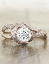 caption:Shown in 14k rose gold with sandblast finish