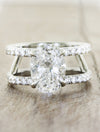 caption:Shown with 3ct oval diamond in platinum