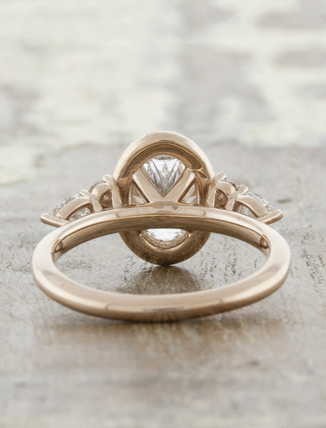 Oval Diamond Rose Gold Engagement Ring