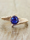 caption:Customized with round alexandrite in 14k rose gold
